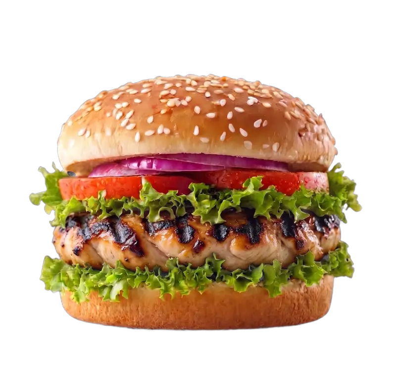 برجر دجاج مشوي - Grilled Chicken Burger